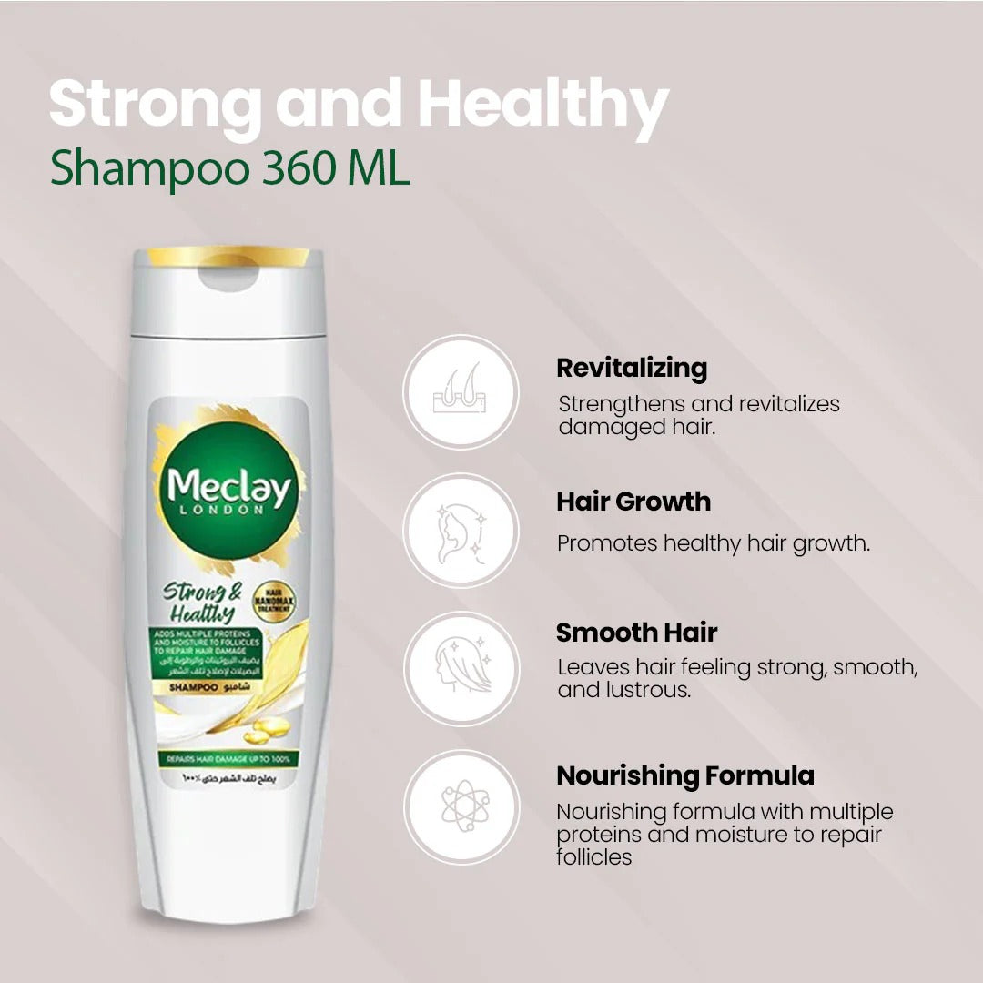 Meclay Shampoo Strong & Health 360ml