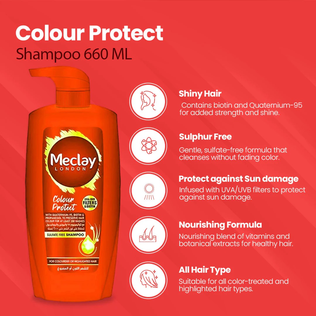 Meclay Shampoo Colour Protect 660ml