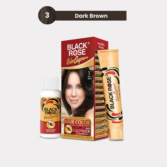 Black Rose Hair Colour Supreme Dark Brown 03