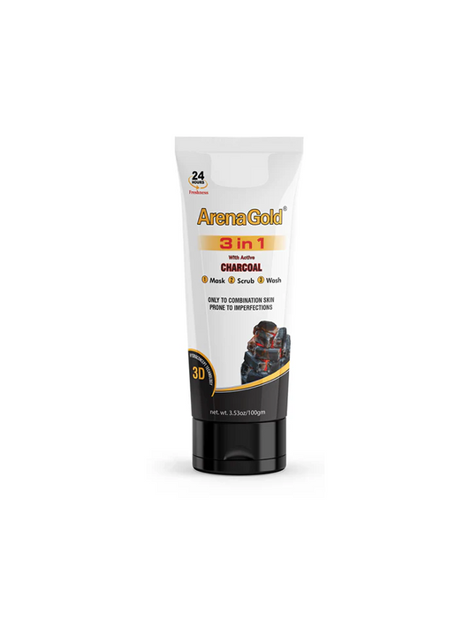 Areena Gold Face Wash 3+1 Charcoal