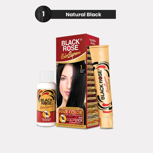 Black Rose Hair Colour Supreme Black 01