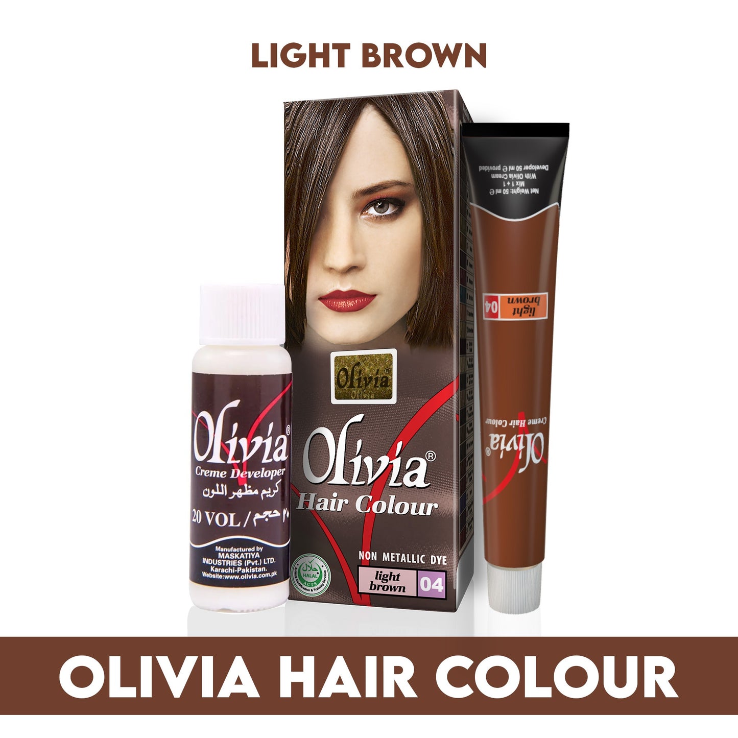 Olivia Hair Colur Light Brown 04